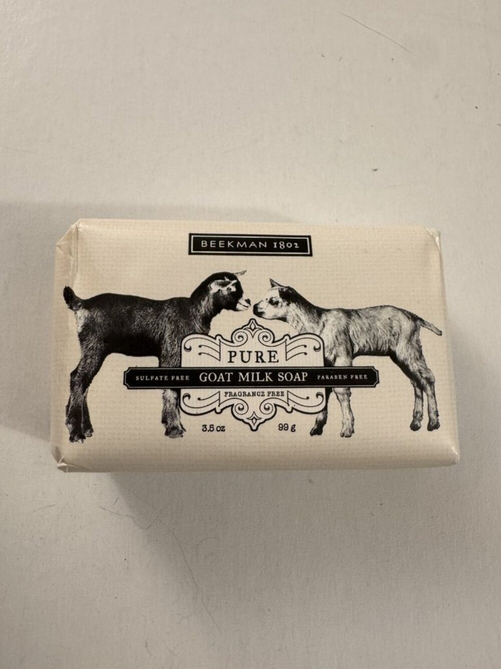 Beekman 1802 Pure Goat Milk Soap Fragrance Free 3.5 oz W5